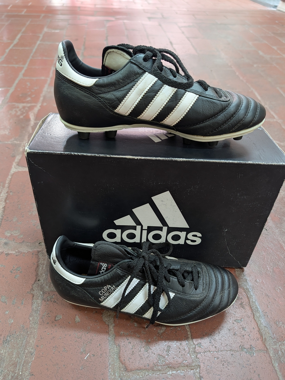 Adidas Kids Black/White Copa Mundial Soccer Cleats